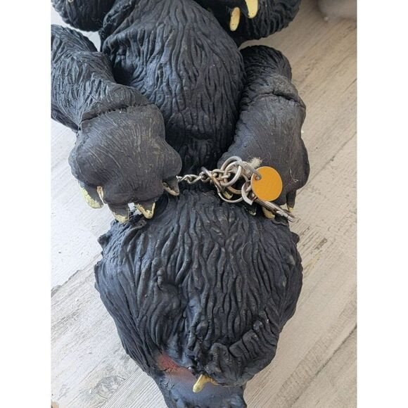 Vintage AS IS rubber attack black cat large Halloween pop decor - Picture 14 of 16